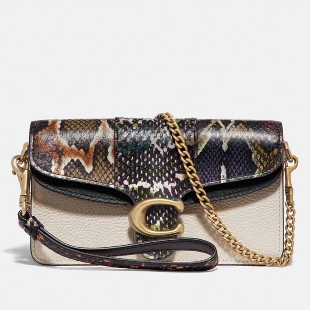 NWT Coach Snakeskin Tabby Crossbody